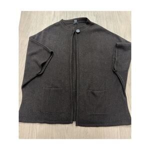 Tally-Ho Brown Knit Button Front Cardigan Women’s 2X